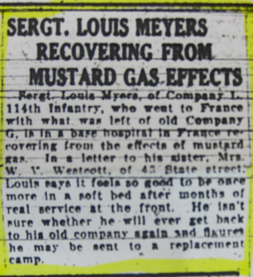 Louis Meyers The Evening Record article